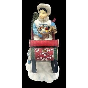 Vintage 1998 "The International Resources #SC32- Kolyada Russia Lady In Sled -CB